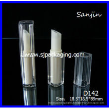 2014 new product Hexagon white Lipstick tube packaging Double Lip lam package cosmetics Fashion Lipstick pen